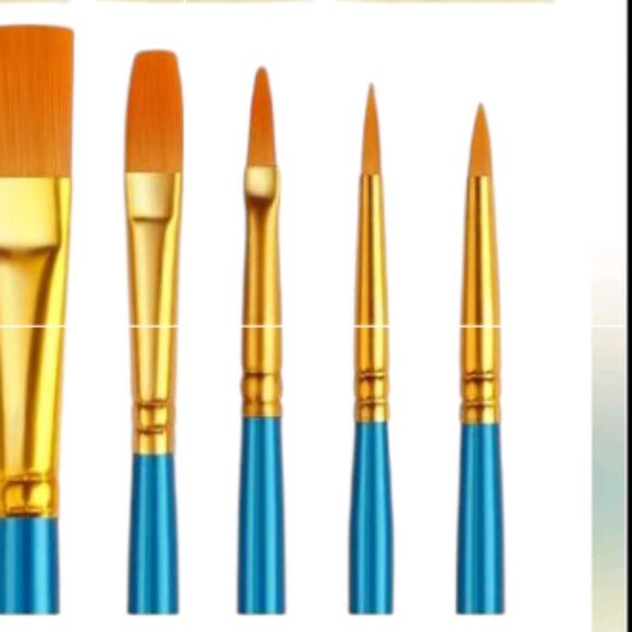 Paint Brushes 10 pieces Round Pointed Tip Artist Paintbrushes NWT - Picture 5 of 14